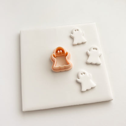 Ghost No. 3 Clay Cutter | Ghost No. 3 Polymer Clay Cutter for DIY Spooky Earrings Halloween Jewelry and Horror Crafting