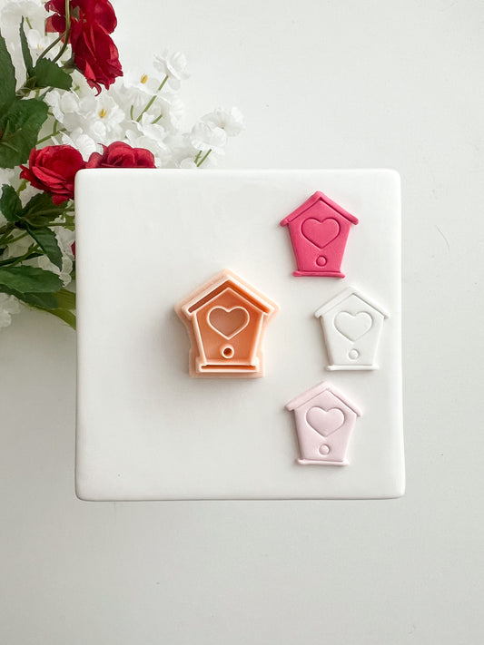 Birdhouse Clay Cutter | Birdhouse Polymer Clay Cutter for DIY Nature Earrings Garden-Themed Jewelry and Handmade Cute Accessories