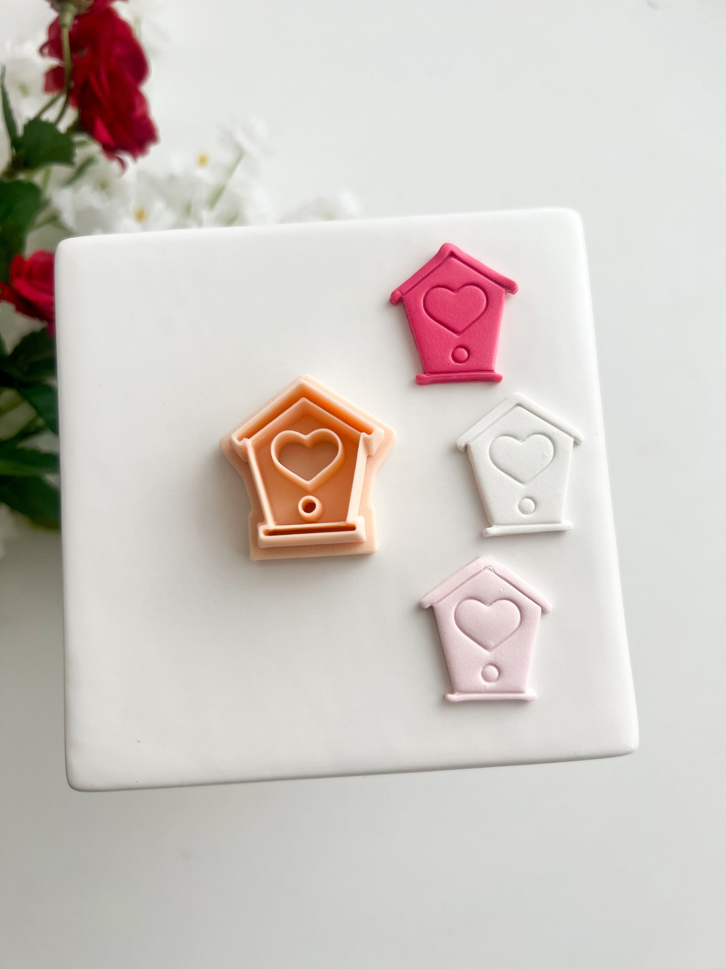 Birdhouse Clay Cutter | Birdhouse Polymer Clay Cutter for DIY Nature Earrings Garden-Themed Jewelry and Handmade Cute Accessories