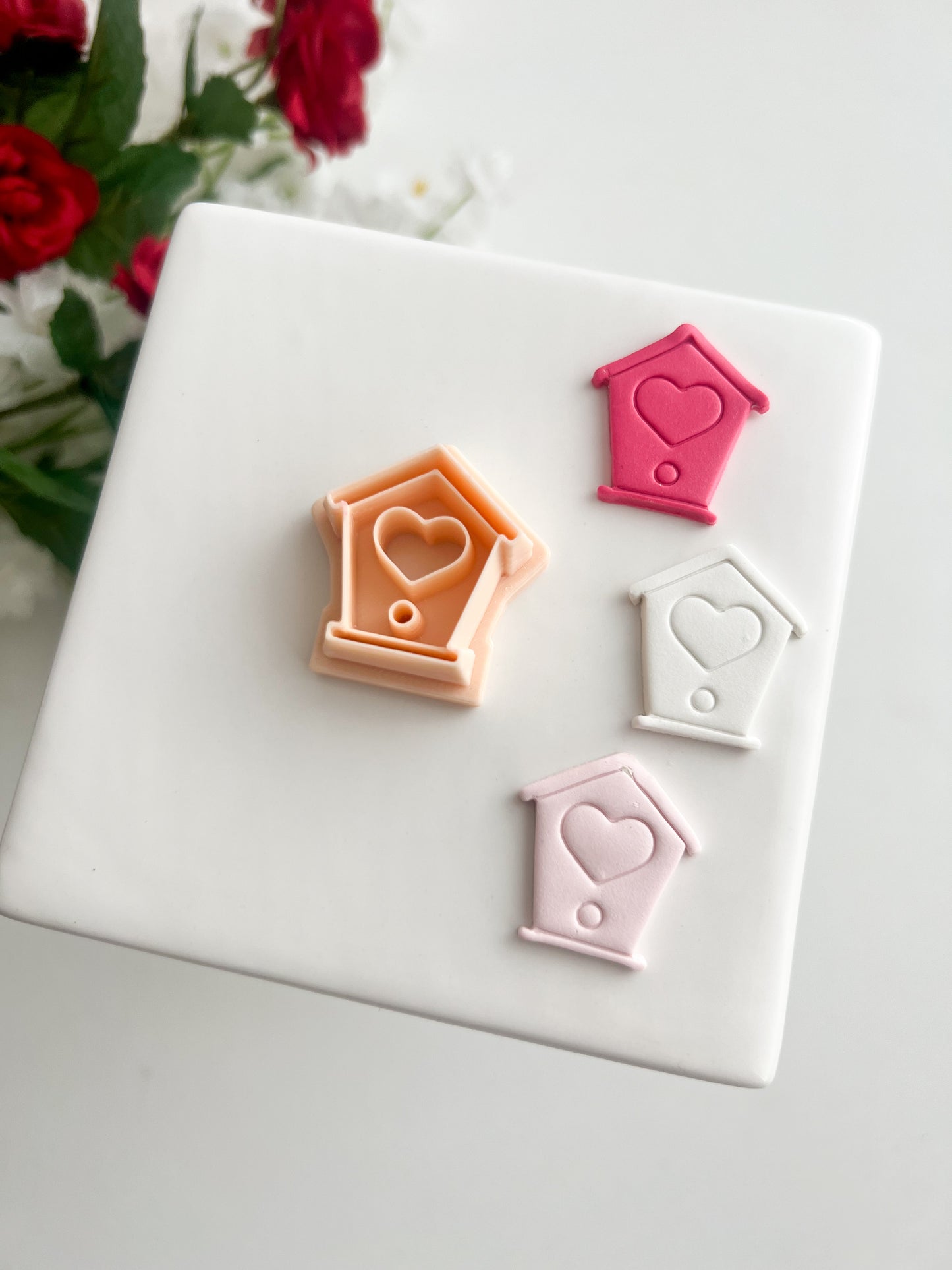 Birdhouse Clay Cutter | Birdhouse Polymer Clay Cutter for DIY Nature Earrings Garden-Themed Jewelry and Handmade Cute Accessories