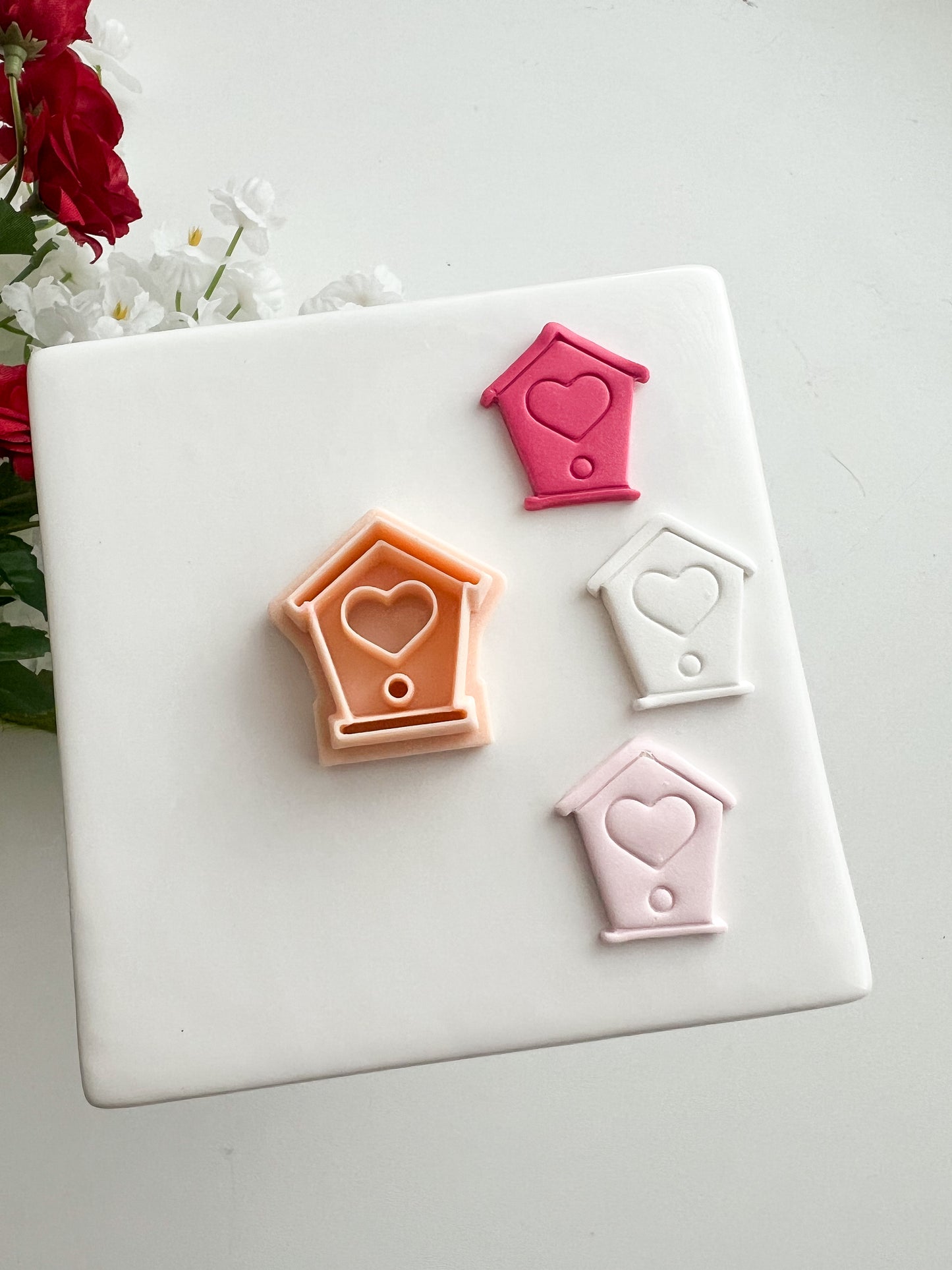 Birdhouse Clay Cutter | Birdhouse Polymer Clay Cutter for DIY Nature Earrings Garden-Themed Jewelry and Handmade Cute Accessories