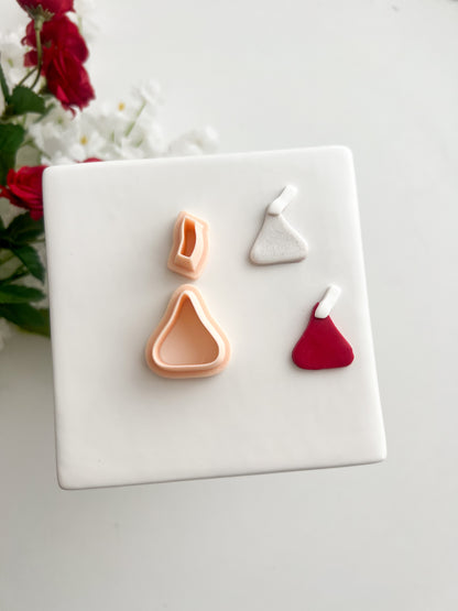 Hershey Kiss Clay Cutter | Hershey Kiss Polymer Clay Cutter for DIY Chocolate Earrings Candy-Themed Jewelry and Handmade Sweet Accessories