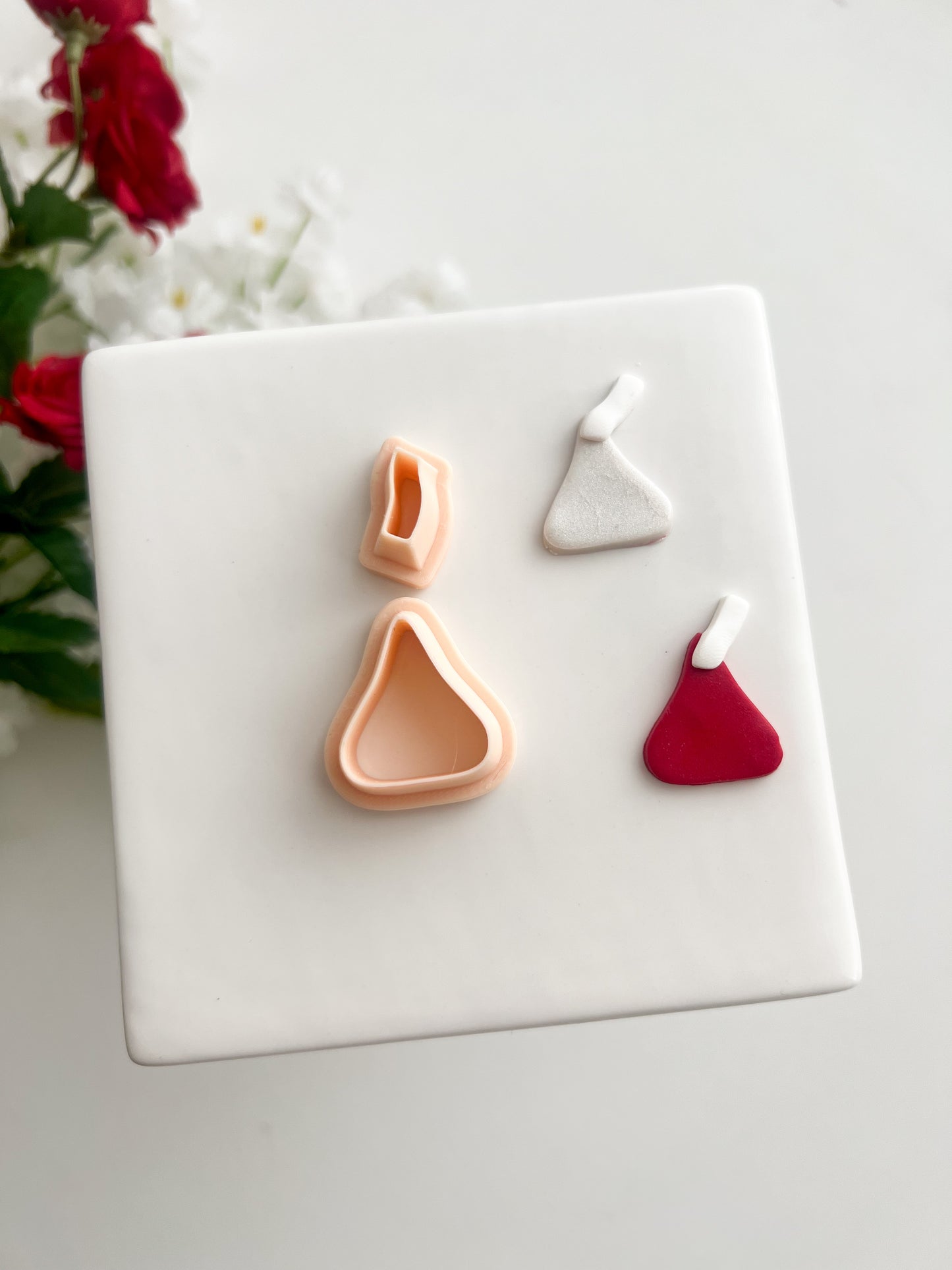 Hershey Kiss Clay Cutter | Hershey Kiss Polymer Clay Cutter for DIY Chocolate Earrings Candy-Themed Jewelry and Handmade Sweet Accessories