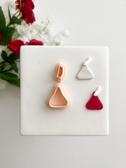 Hershey Kiss Clay Cutter | Hershey Kiss Polymer Clay Cutter for DIY Chocolate Earrings Candy-Themed Jewelry and Handmade Sweet Accessories