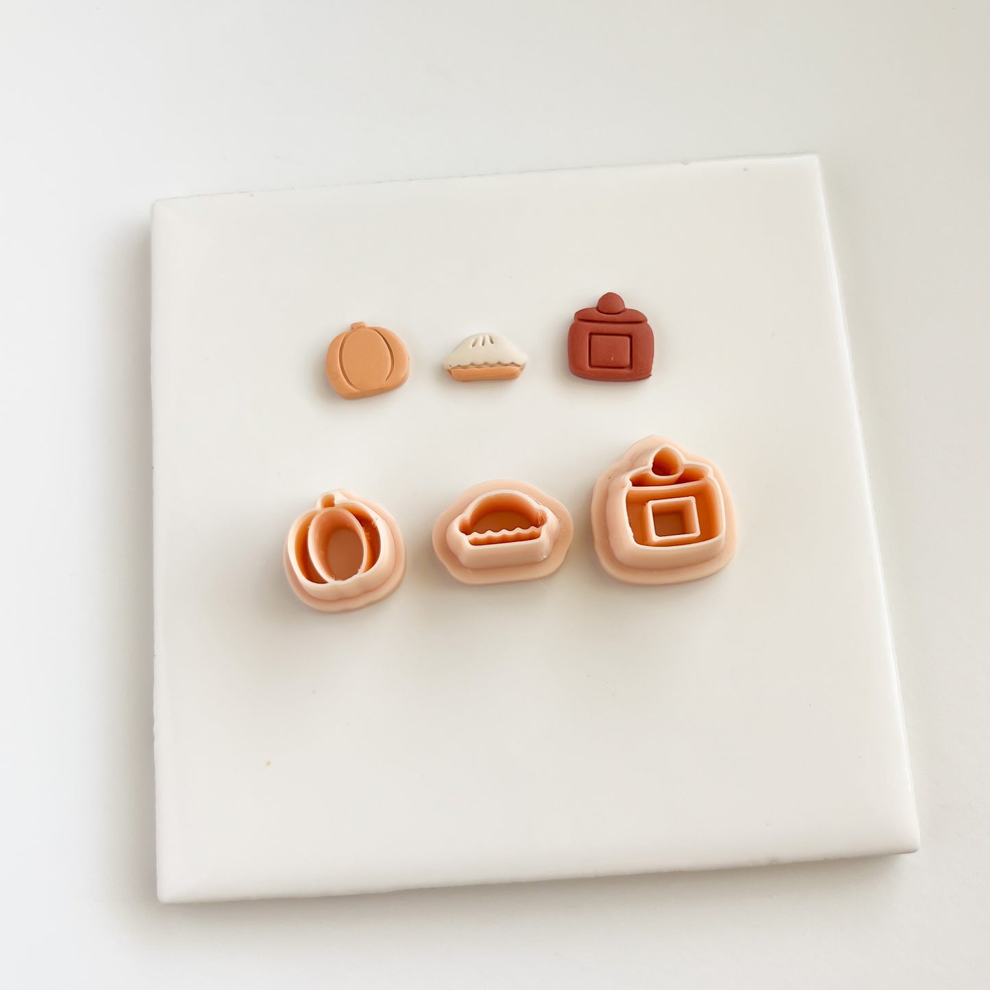 Cozy Stud Trio Clay Cutter | Cozy Stud Trio Polymer Clay Cutter Set for DIY Earrings Winter Jewelry and Handmade Holiday Accessories