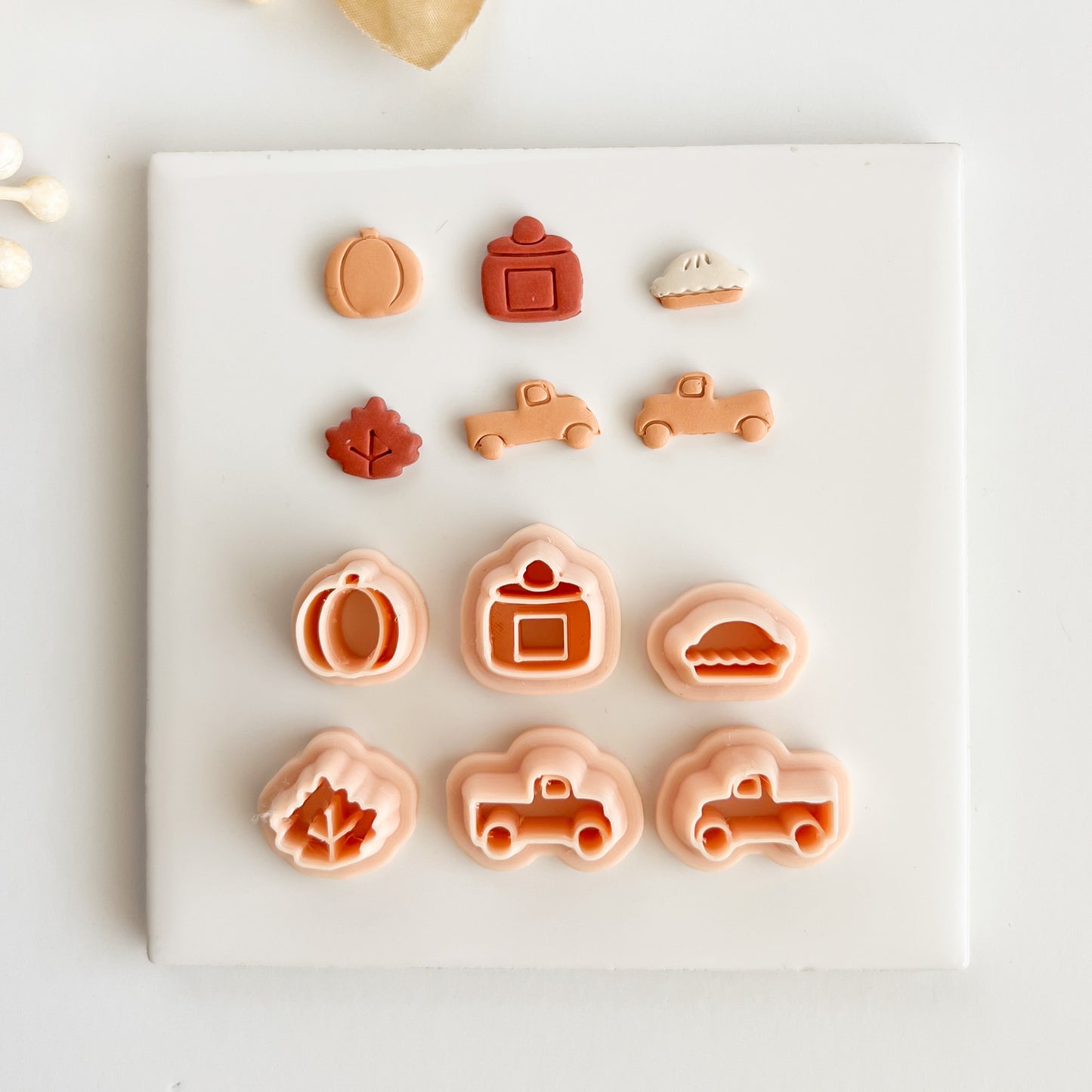 Cozy Stud Set No. 2 Clay Cutter | Cozy Stud Set No. 2 Polymer Clay Cutter for DIY Earrings Warm Jewelry and Winter-Themed Accessories