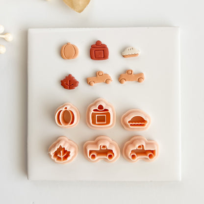 Cozy Stud Set No. 2 Clay Cutter | Cozy Stud Set No. 2 Polymer Clay Cutter for DIY Earrings Warm Jewelry and Winter-Themed Accessories