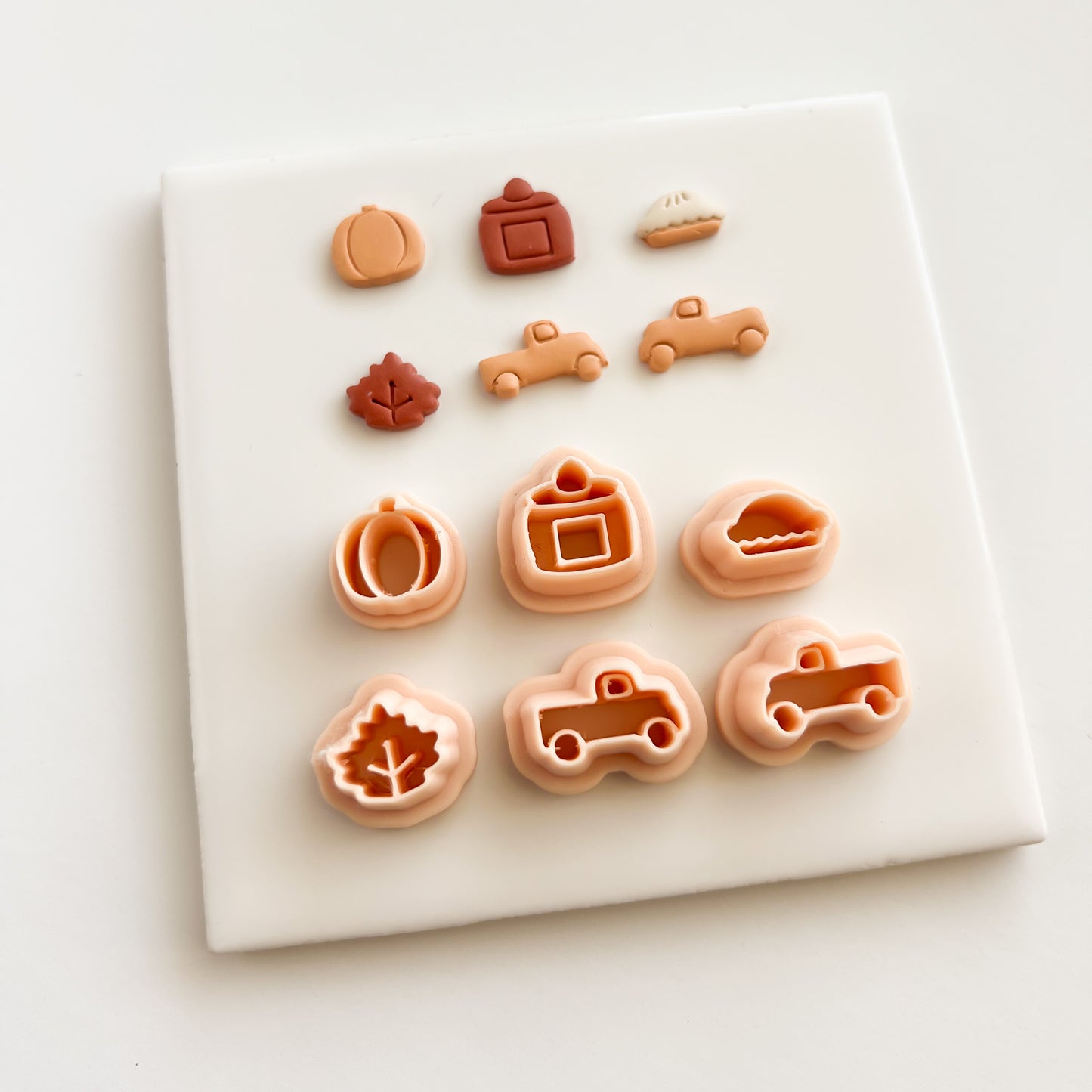 Cozy Stud Set No. 2 Clay Cutter | Cozy Stud Set No. 2 Polymer Clay Cutter for DIY Earrings Warm Jewelry and Winter-Themed Accessories