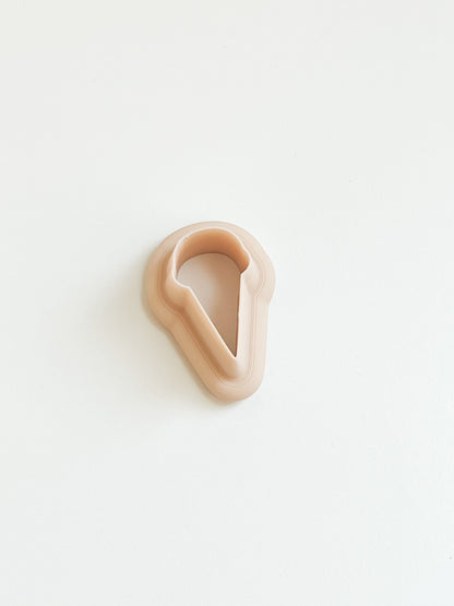 Ice Cream Shape No. 1 Clay Cutter | Ice Cream Shaped Clay Cutter for Summer Earrings DIY Jewelry Fun Dessert-Themed Crafts