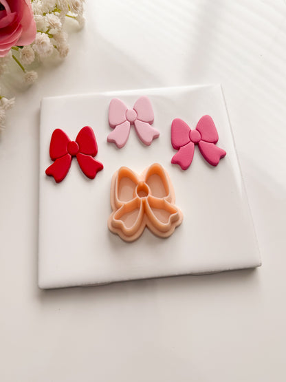 Valentine Bow No. 1 Clay Cutter | Valentine Bow Polymer Clay Cutter for DIY Romantic Earrings Cute Jewelry and Handmade Valentine's Accessories