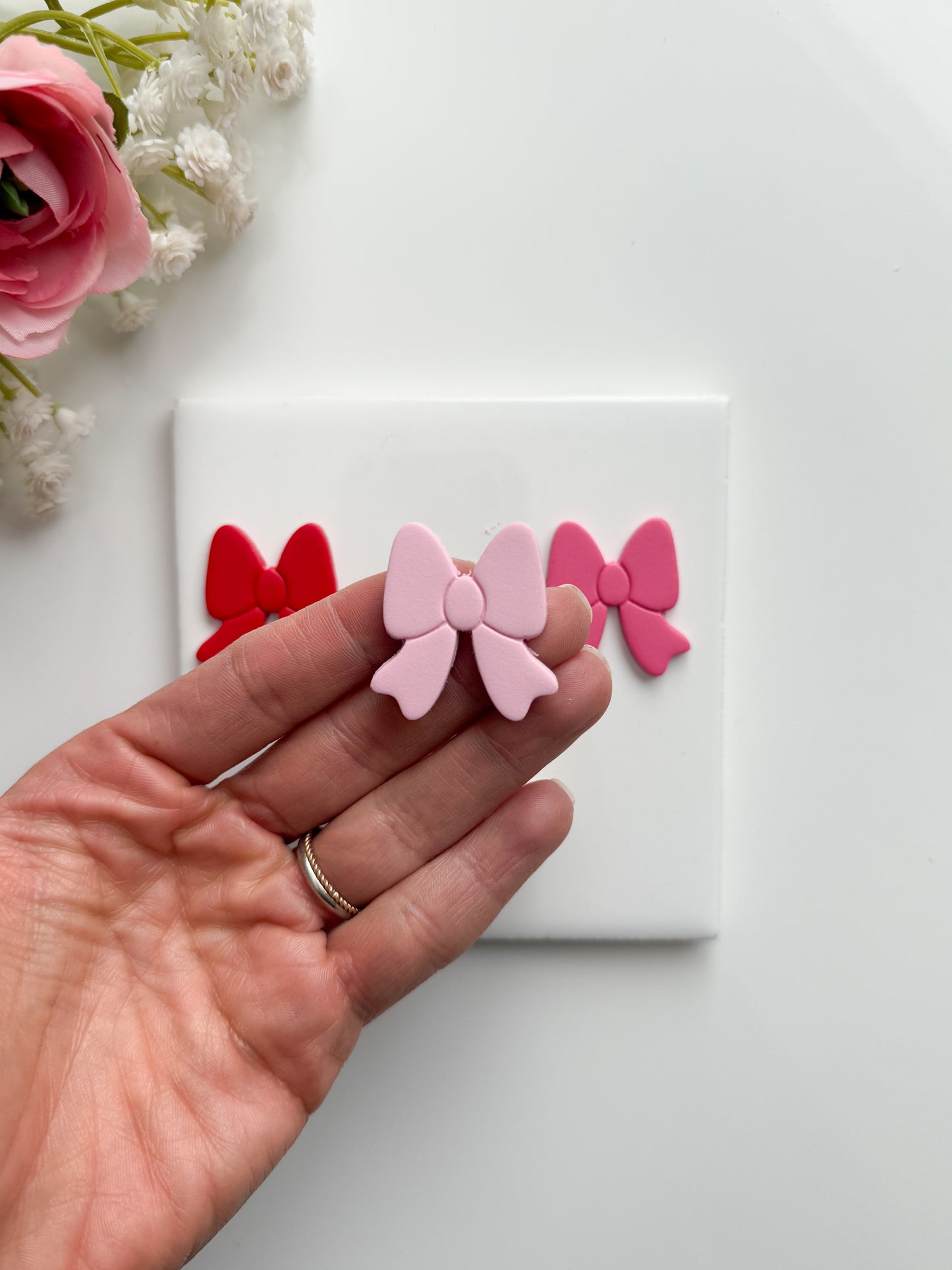 Valentine Bow No. 1 Clay Cutter | Valentine Bow Polymer Clay Cutter for DIY Romantic Earrings Cute Jewelry and Handmade Valentine's Accessories
