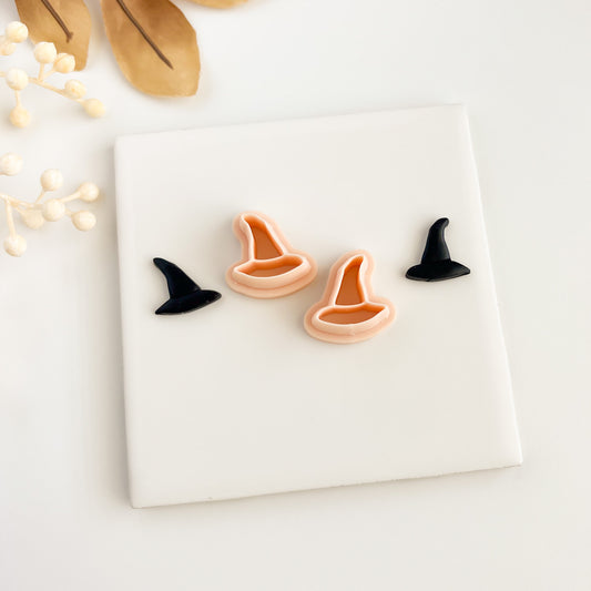Witch Hat No. 2 Clay Cutter | Halloween Polymer Clay Cutter for DIY Earrings, Costume Accessories and Spooky Crafts