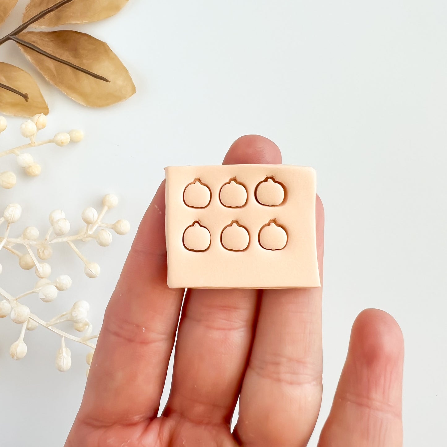 Micro Pumpkin Clay Cutter | Mini Pumpkin Polymer Clay Cutter for DIY Fall Earrings Halloween Jewelry Handmade Clay Craft Supplies