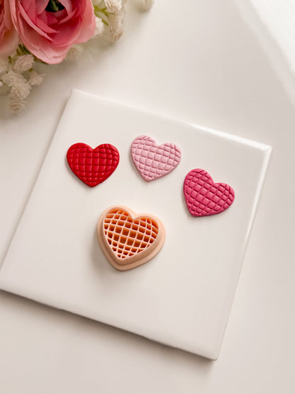 Valentine Heart Disco Ball Clay Cutter | Valentine Disco Ball Polymer Clay Cutter for DIY Retro Earrings Party Jewelry and Handmade Valentine's Accessories