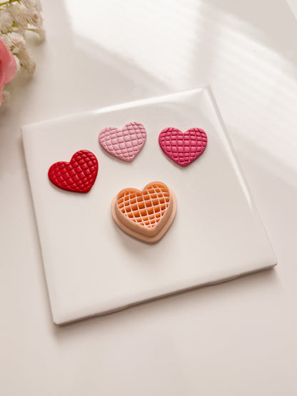 Valentine Heart Disco Ball Clay Cutter | Valentine Disco Ball Polymer Clay Cutter for DIY Retro Earrings Party Jewelry and Handmade Valentine's Accessories