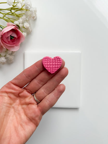 Valentine Heart Disco Ball Clay Cutter | Valentine Disco Ball Polymer Clay Cutter for DIY Retro Earrings Party Jewelry and Handmade Valentine's Accessories