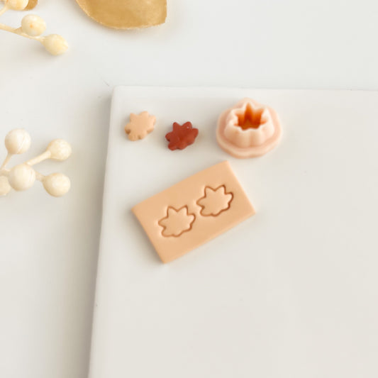 Micro Maple Leaf Clay Cutter | Small Maple Leaf Polymer Clay Cutter for DIY Fall Earrings Autumn Jewelry Making Handmade Clay Crafts