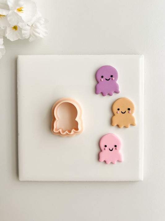 Octopus No. 2 Clay Cutter | Octopus No. 2 Polymer Clay Cutter for DIY Sea-Themed Earrings Coastal Jewelry and Handmade Ocean Accessories