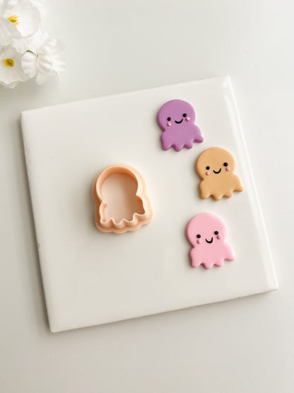 Octopus No. 2 Clay Cutter | Octopus No. 2 Polymer Clay Cutter for DIY Sea-Themed Earrings Coastal Jewelry and Handmade Ocean Accessories