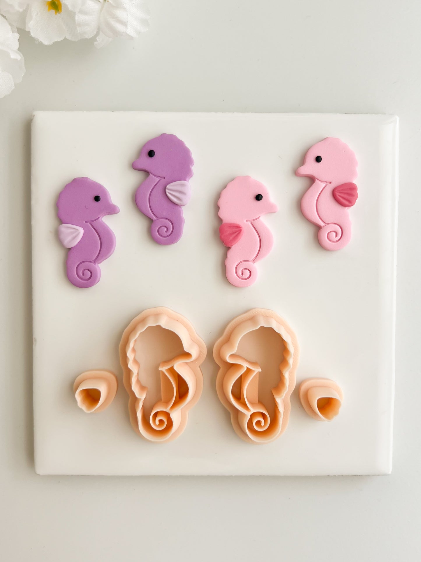 Sea Horse No. 3 Clay Cutter | Sea Horse No. 3 Polymer Clay Cutter for DIY Beach Earrings Nautical Jewelry and Handmade Sea Accessories
