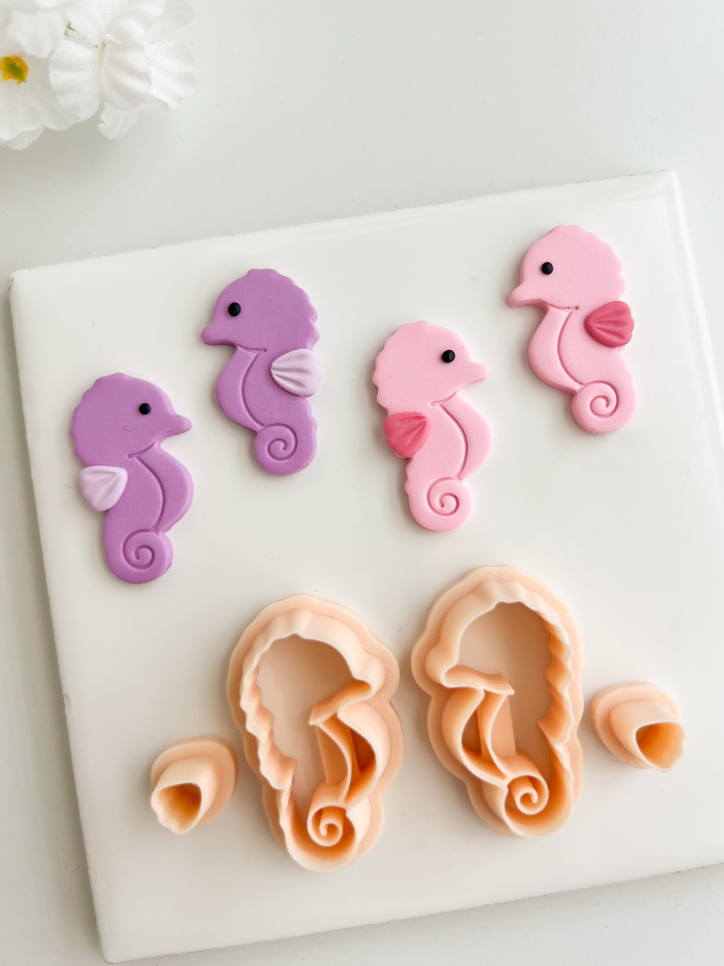 Sea Horse No. 3 Clay Cutter | Sea Horse No. 3 Polymer Clay Cutter for DIY Beach Earrings Nautical Jewelry and Handmade Sea Accessories
