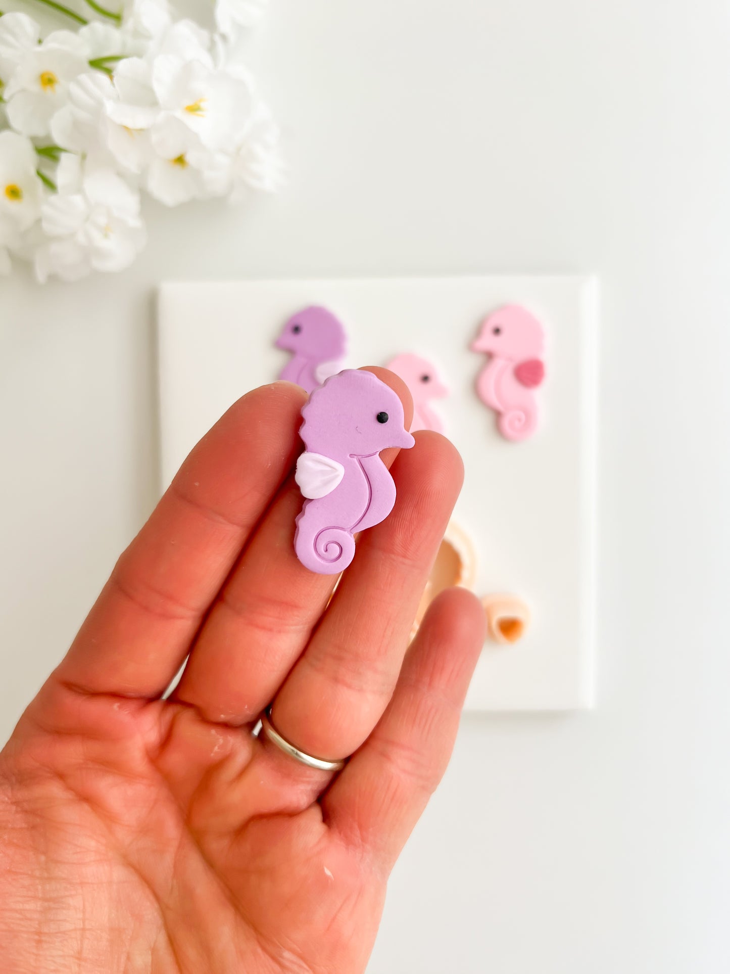 Sea Horse No. 3 Clay Cutter | Sea Horse No. 3 Polymer Clay Cutter for DIY Beach Earrings Nautical Jewelry and Handmade Sea Accessories