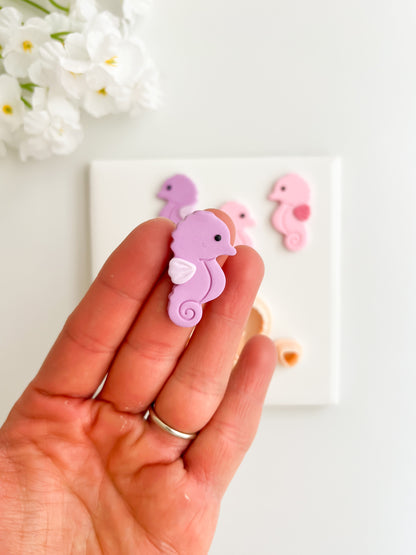 Sea Horse No. 3 Clay Cutter | Sea Horse No. 3 Polymer Clay Cutter for DIY Beach Earrings Nautical Jewelry and Handmade Sea Accessories