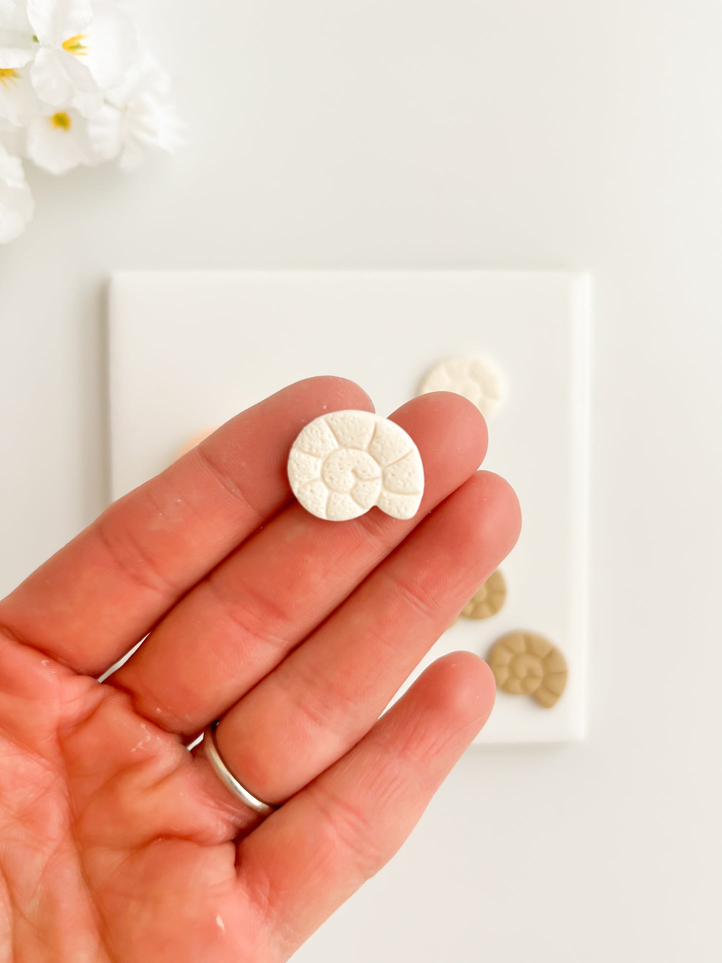 Ocean Snail (Mirrored) Clay Cutter | Ocean Snail Polymer Clay Cutter for DIY Ocean Earrings Marine Jewelry and Handmade Coastal Accessories