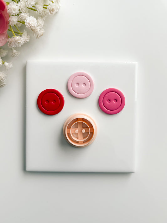 Button No. 2 Clay Cutter | Button No. 2 Polymer Clay Cutter for DIY Sewing Earrings Craft-Themed Jewelry and Handmade Cute Accessories