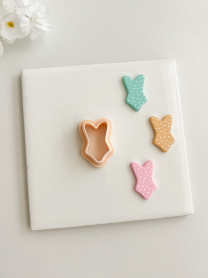 Bathing Suit No. 1 Clay Cutter | Bathing Suit No. 1 Polymer Clay Cutter for DIY Vacation Earrings Summer-Themed Jewelry and Handmade Beach Accessories