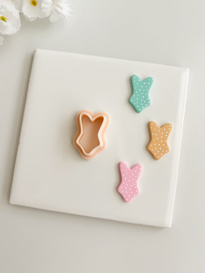 Bathing Suit No. 1 Clay Cutter | Bathing Suit No. 1 Polymer Clay Cutter for DIY Vacation Earrings Summer-Themed Jewelry and Handmade Beach Accessories