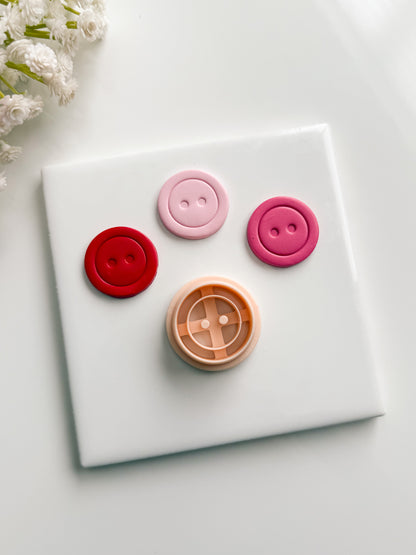 Button No. 2 Clay Cutter | Button No. 2 Polymer Clay Cutter for DIY Sewing Earrings Craft-Themed Jewelry and Handmade Cute Accessories