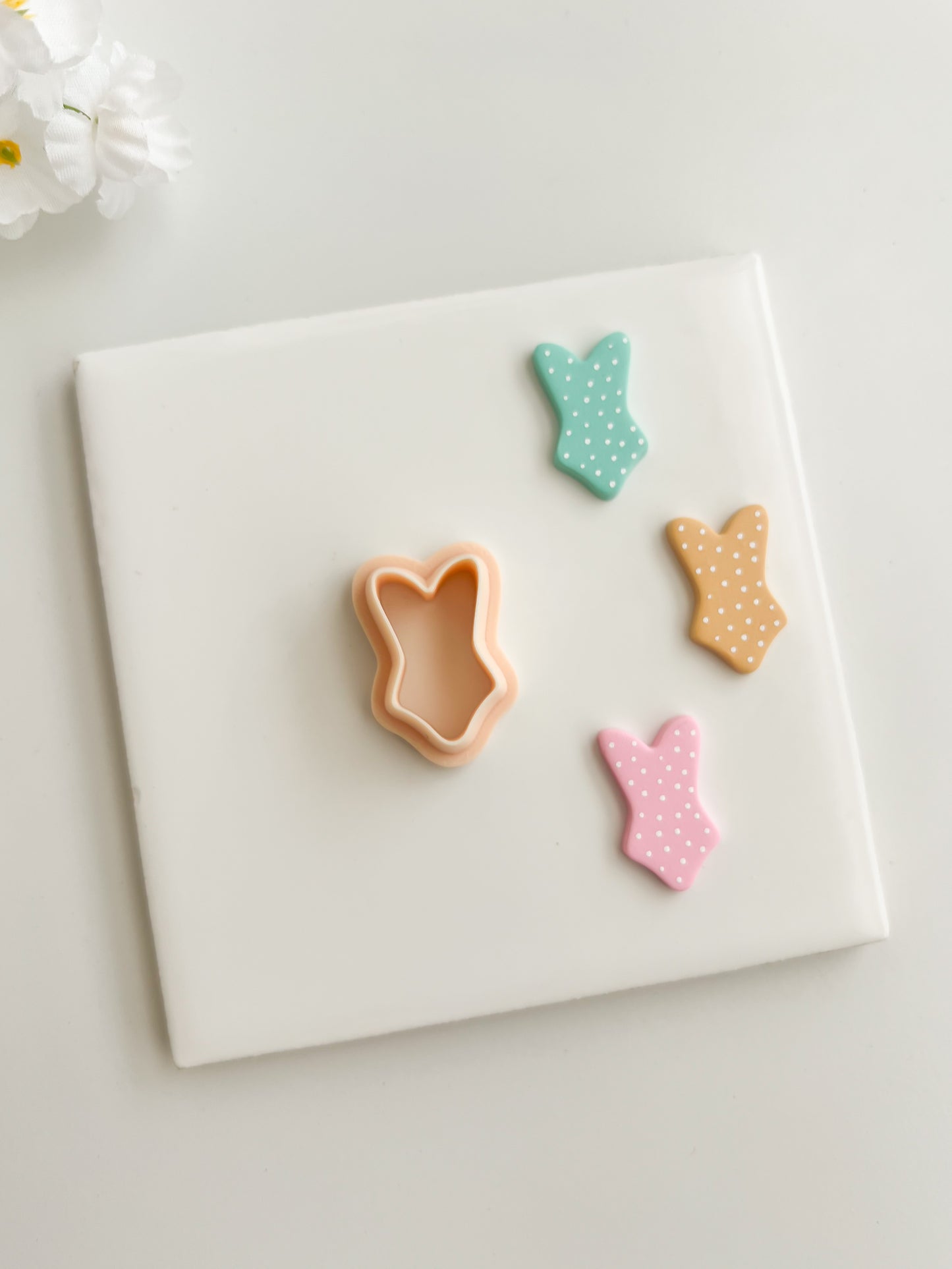 Bathing Suit No. 1 Clay Cutter | Bathing Suit No. 1 Polymer Clay Cutter for DIY Vacation Earrings Summer-Themed Jewelry and Handmade Beach Accessories