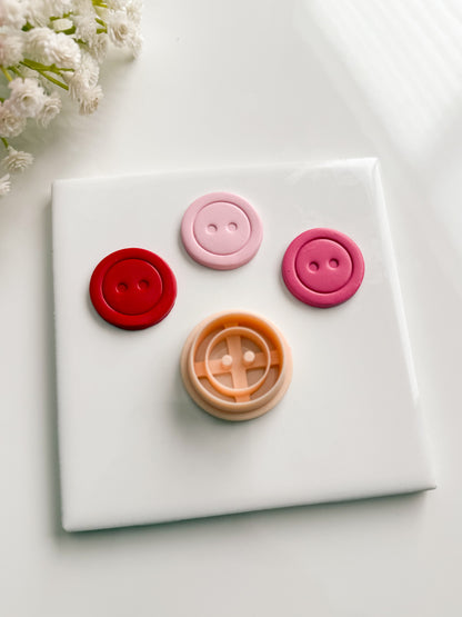 Button No. 2 Clay Cutter | Button No. 2 Polymer Clay Cutter for DIY Sewing Earrings Craft-Themed Jewelry and Handmade Cute Accessories