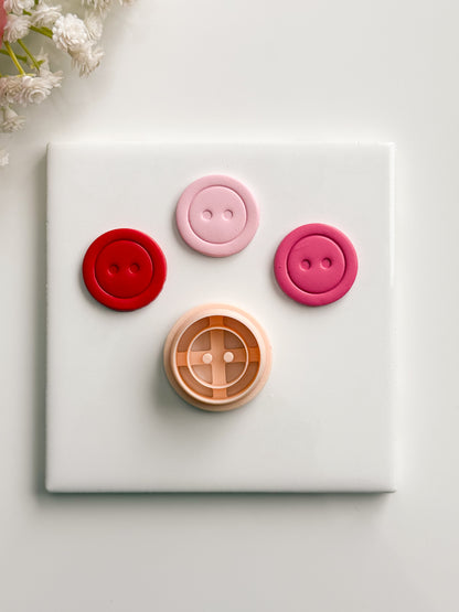 Button No. 2 Clay Cutter | Button No. 2 Polymer Clay Cutter for DIY Sewing Earrings Craft-Themed Jewelry and Handmade Cute Accessories