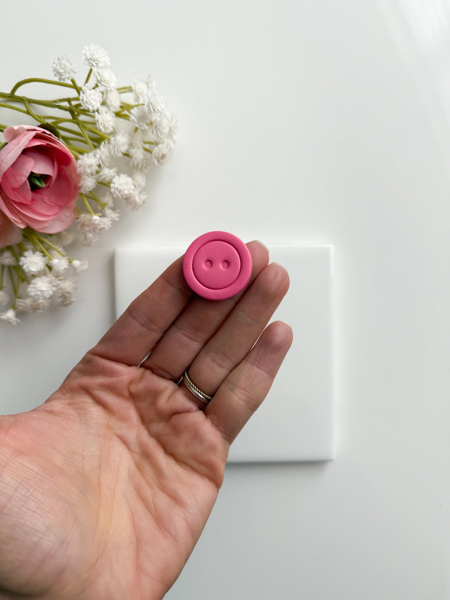Button No. 2 Clay Cutter | Button No. 2 Polymer Clay Cutter for DIY Sewing Earrings Craft-Themed Jewelry and Handmade Cute Accessories