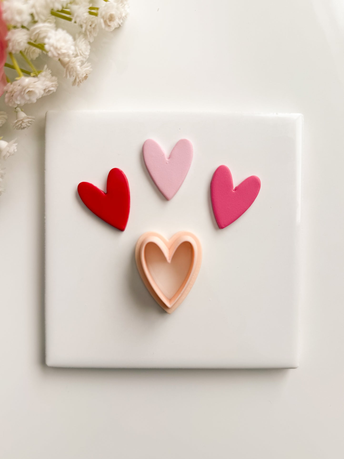 Valentine Heart No. 6 Clay Cutter | Valentine Heart No. 6 Polymer Clay Cutter for DIY Romantic Earrings Cute Jewelry and Handmade Love-Themed Accessories