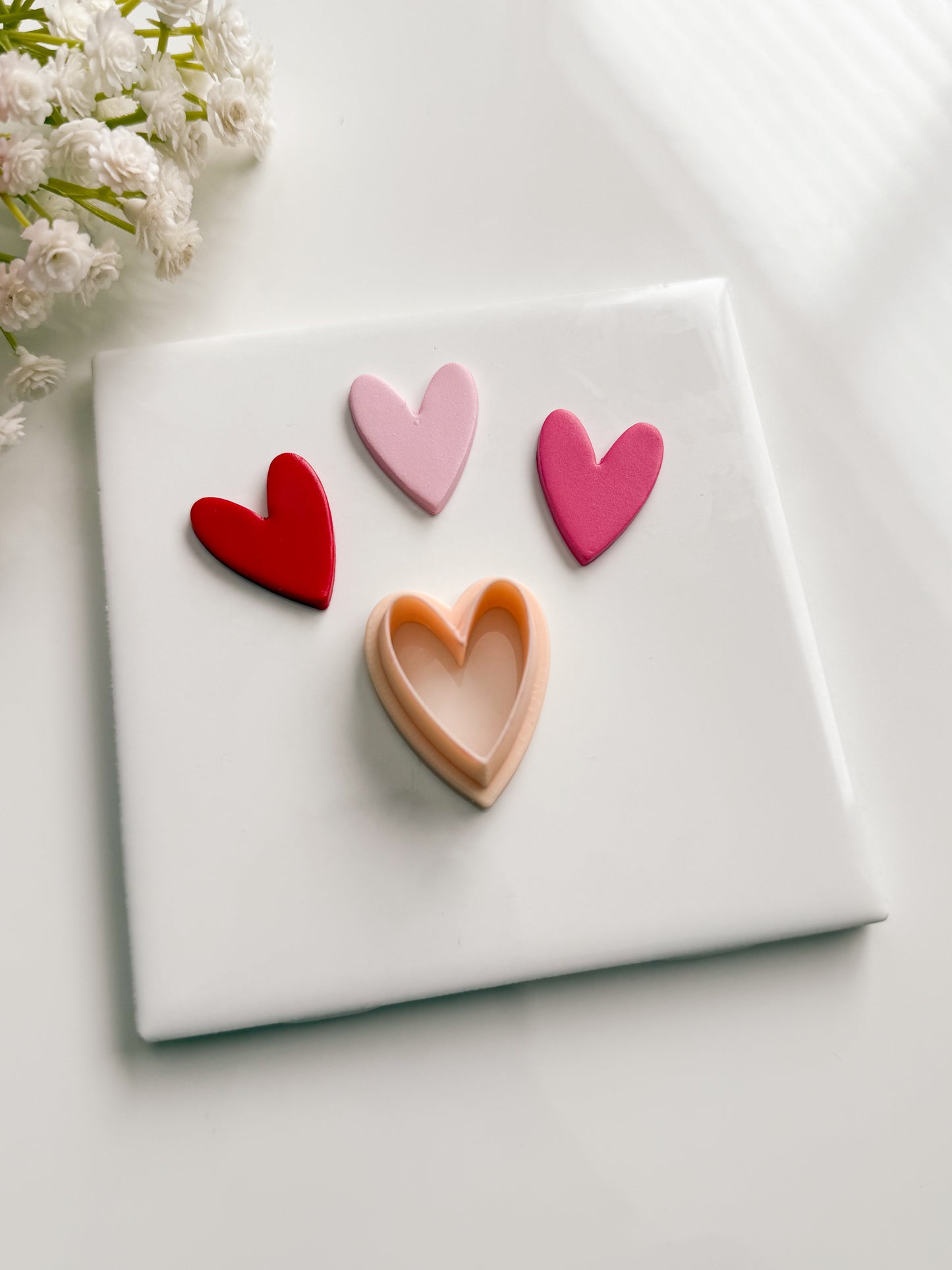 Valentine Heart No. 6 Clay Cutter | Valentine Heart No. 6 Polymer Clay Cutter for DIY Romantic Earrings Cute Jewelry and Handmade Love-Themed Accessories