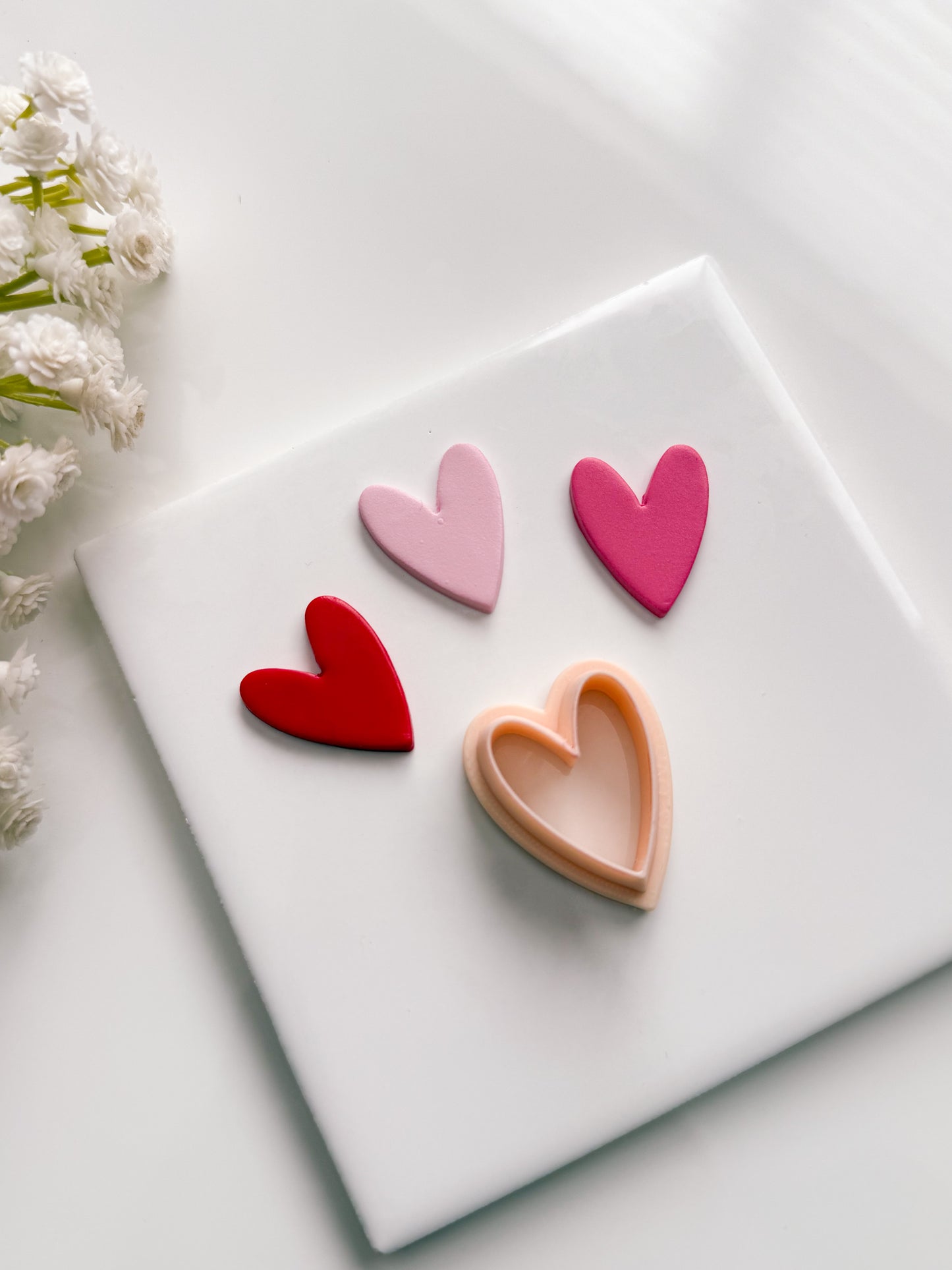Valentine Heart No. 6 Clay Cutter | Valentine Heart No. 6 Polymer Clay Cutter for DIY Romantic Earrings Cute Jewelry and Handmade Love-Themed Accessories