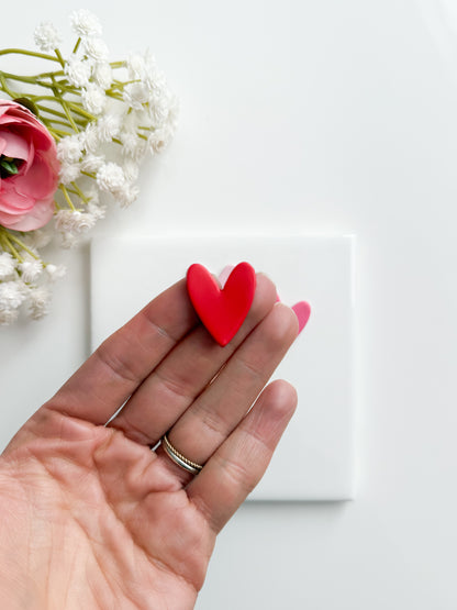 Valentine Heart No. 6 Clay Cutter | Valentine Heart No. 6 Polymer Clay Cutter for DIY Romantic Earrings Cute Jewelry and Handmade Love-Themed Accessories