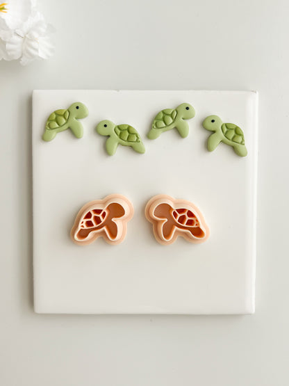 Sea Turtle No. 2 Clay Cutter | Sea Turtle No. 2 Polymer Clay Cutter for DIY Ocean Earrings Marine-Themed Jewelry and Handmade Coastal Accessories