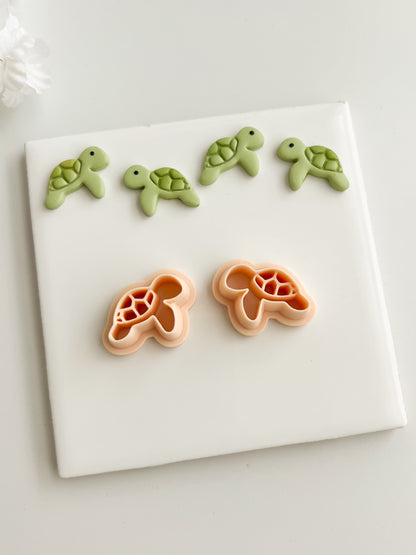 Sea Turtle No. 2 Clay Cutter | Sea Turtle No. 2 Polymer Clay Cutter for DIY Ocean Earrings Marine-Themed Jewelry and Handmade Coastal Accessories
