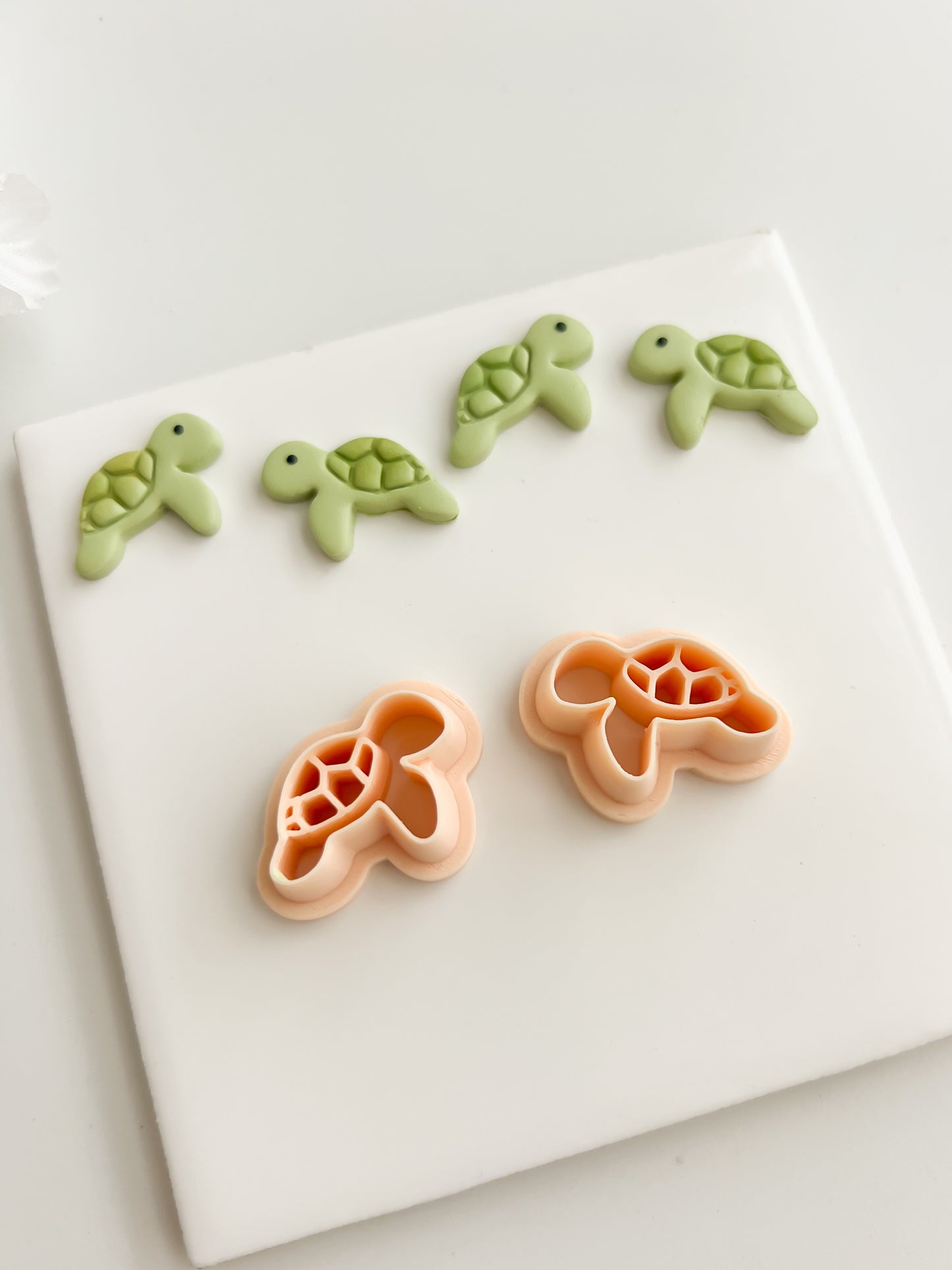 Sea Turtle No. 2 Clay Cutter | Sea Turtle No. 2 Polymer Clay Cutter for DIY Ocean Earrings Marine-Themed Jewelry and Handmade Coastal Accessories