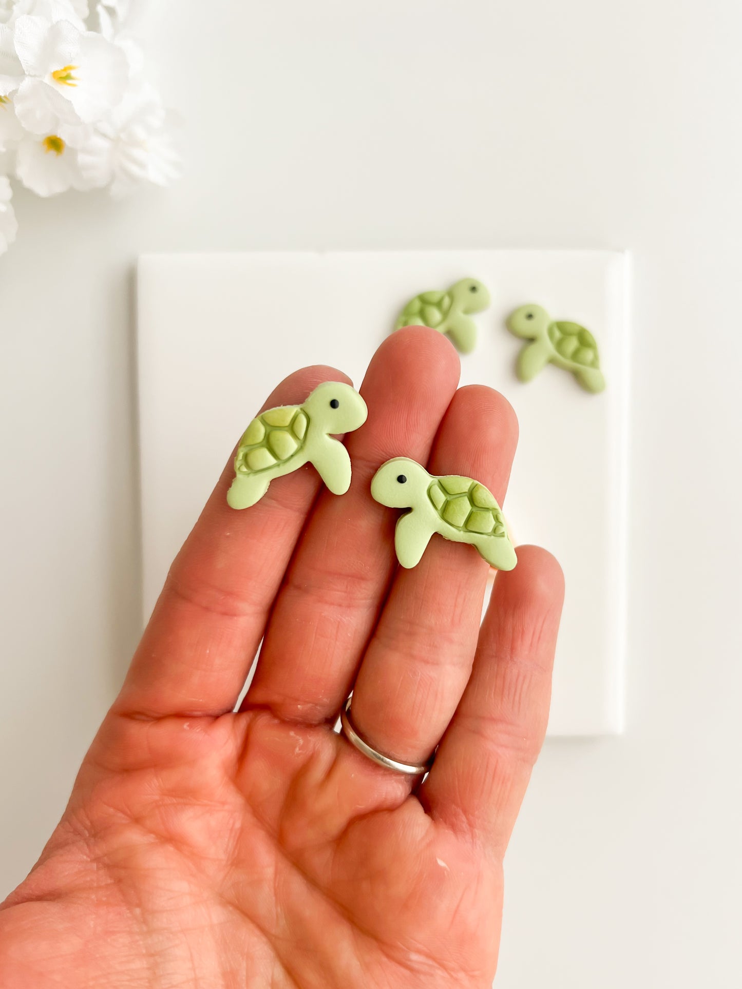 Sea Turtle No. 2 Clay Cutter | Sea Turtle No. 2 Polymer Clay Cutter for DIY Ocean Earrings Marine-Themed Jewelry and Handmade Coastal Accessories