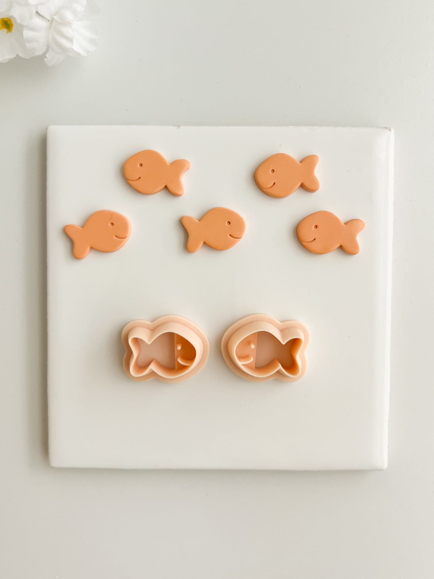 Goldfish Cracker Clay Cutter | Goldfish Cracker Polymer Clay Cutter for DIY Snack Earrings Cute Food-Themed Jewelry and Handmade Fun Accessories