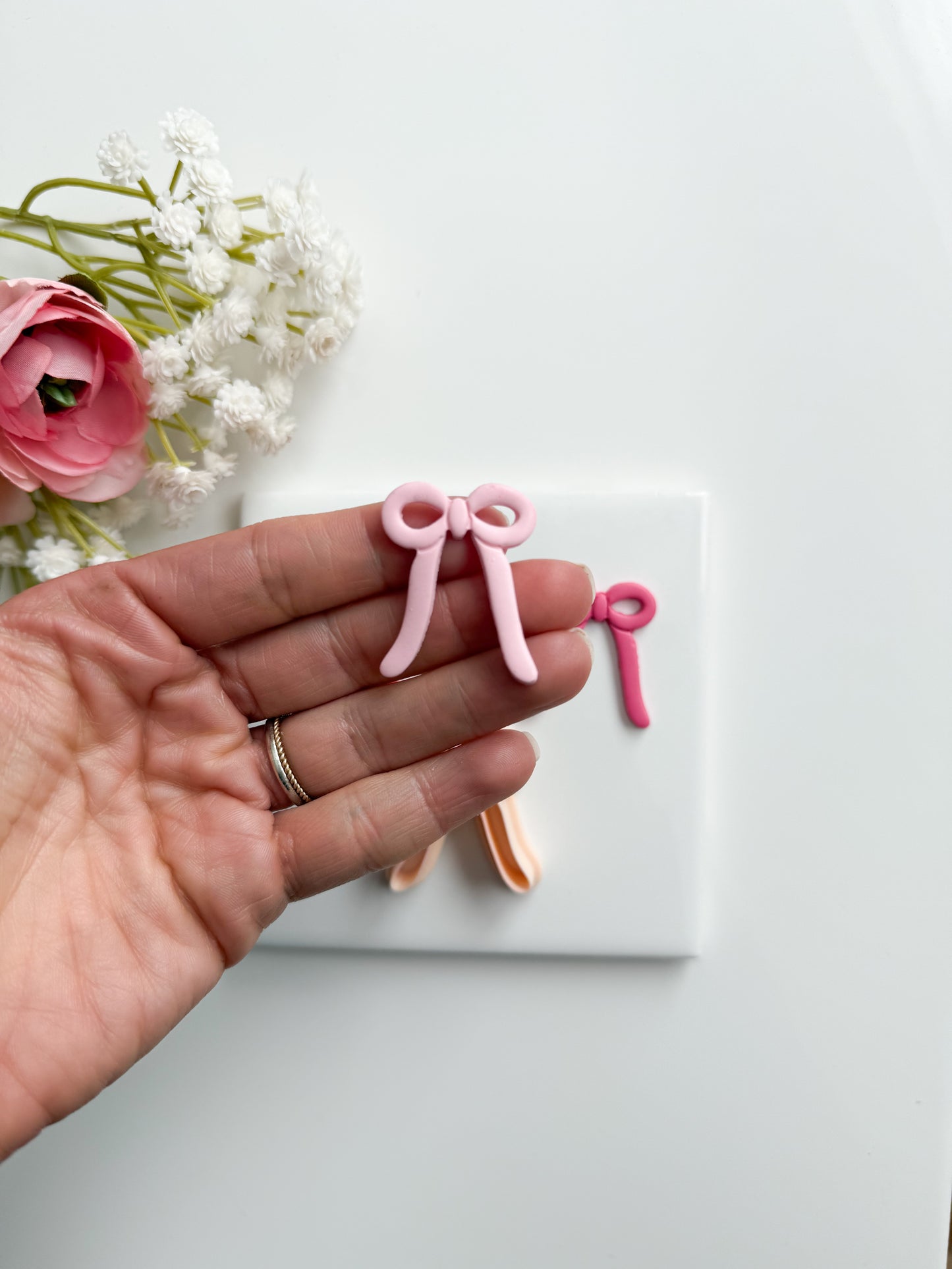 Coquette Valentine Bow No. 1 Clay Cutter | Coquette Valentine Bow No. 1 Polymer Clay Cutter for DIY Romantic Earrings Valentine-Themed Jewelry and Handmade Cute Accessories