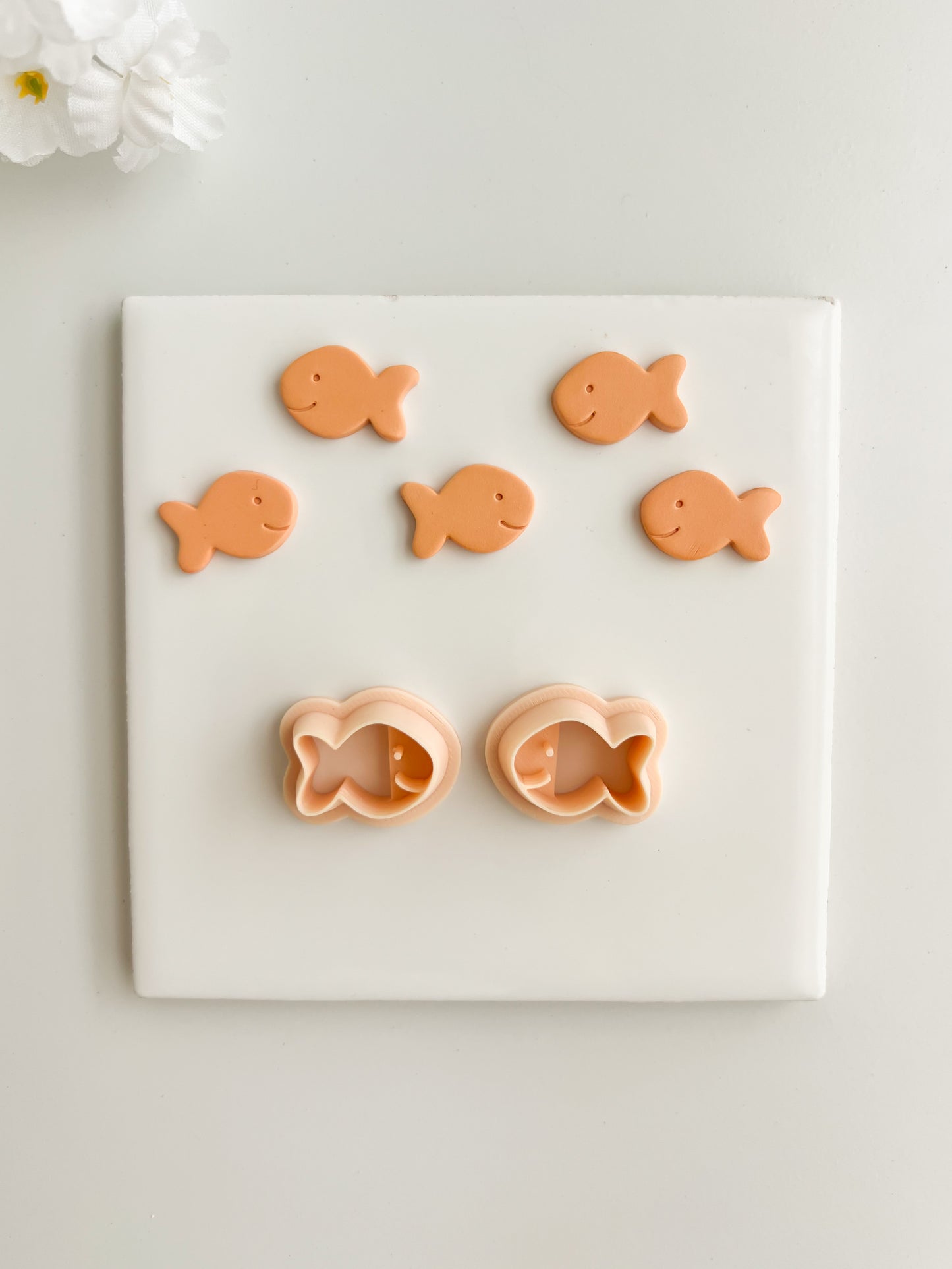 Goldfish Cracker Clay Cutter | Goldfish Cracker Polymer Clay Cutter for DIY Snack Earrings Cute Food-Themed Jewelry and Handmade Fun Accessories