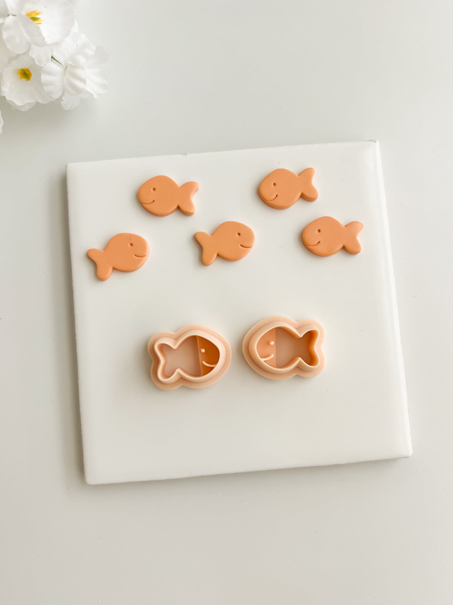 Goldfish Cracker Clay Cutter | Goldfish Cracker Polymer Clay Cutter for DIY Snack Earrings Cute Food-Themed Jewelry and Handmade Fun Accessories