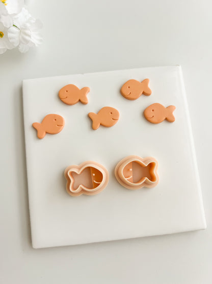 Goldfish Cracker Clay Cutter | Goldfish Cracker Polymer Clay Cutter for DIY Snack Earrings Cute Food-Themed Jewelry and Handmade Fun Accessories