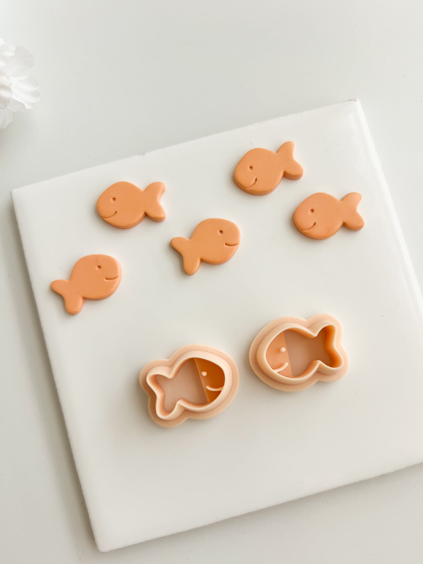 Goldfish Cracker Clay Cutter | Goldfish Cracker Polymer Clay Cutter for DIY Snack Earrings Cute Food-Themed Jewelry and Handmade Fun Accessories